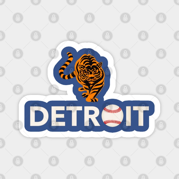 Detroit Baseball Tigers are coming Magnet by Dreamsbabe