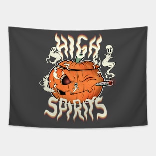 High Spirits Jack O Lantern Version Halloween Tapestry