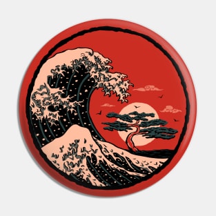 Sunset Wave Bonsai Pin