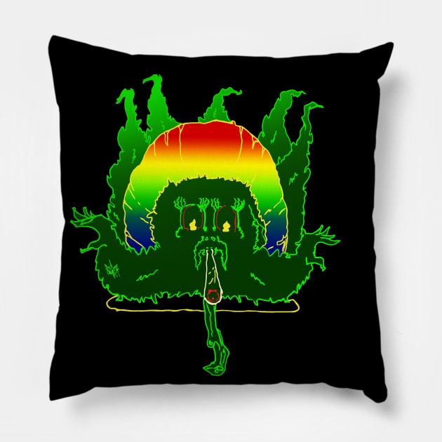 Meditation Weed Pillow by Gr33nL3afM