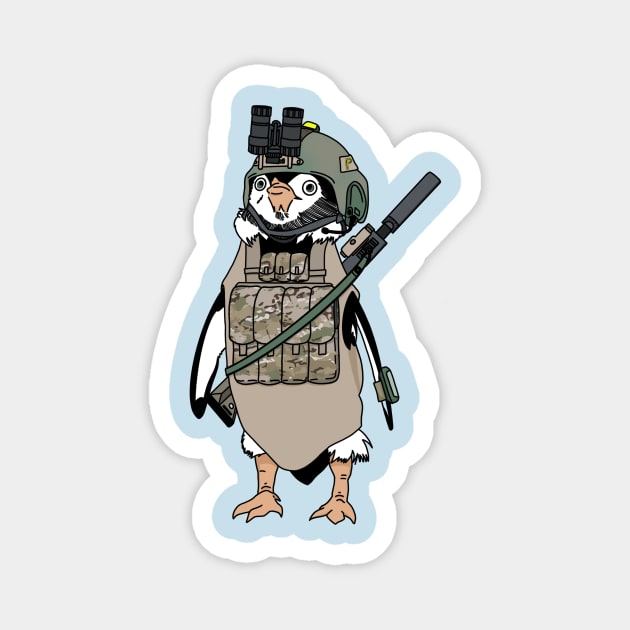 Tactical Penguin Magnet by Business Rambo