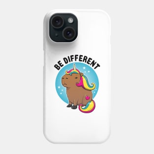 Be different Capybara Unicorn Phone Case