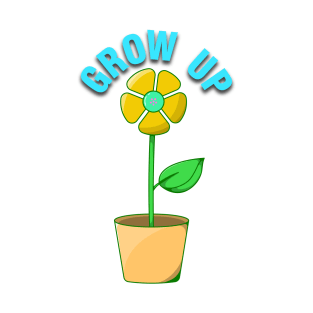 grow up icon flower T-Shirt