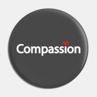 Compassion creative typographic artwork Pin