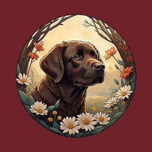 Chocolate Lab Portrait T-Shirt