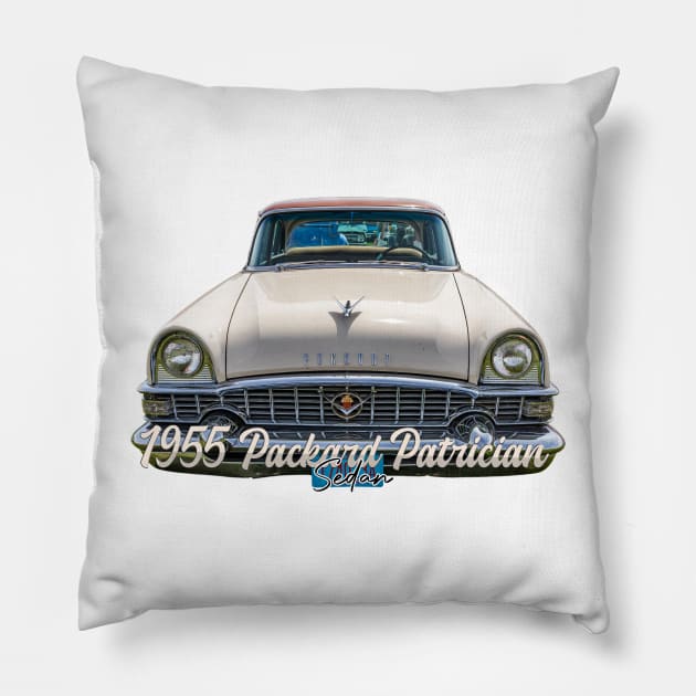 1955 Packard Patrician Sedan Pillow by Gestalt Imagery