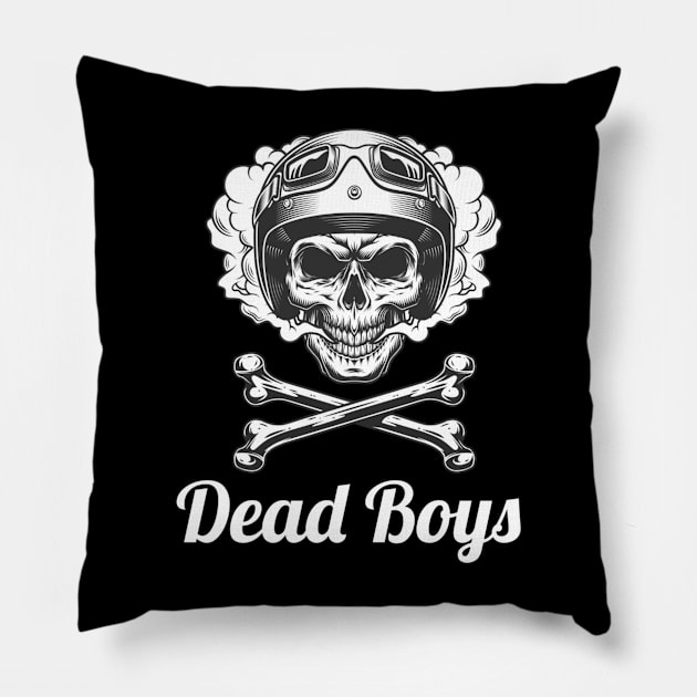 Dead Boys / Vintage Skull Style Pillow by GengluStore