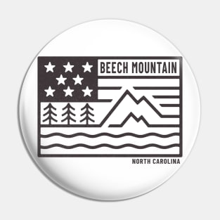 Visiting NC Mountain Cities Beech Mountain, NC Flag Pin