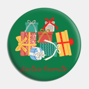 Santa Claus Christmas Gift Pin