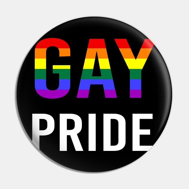 Gay Pride Rainbow Flag Pin by Scar