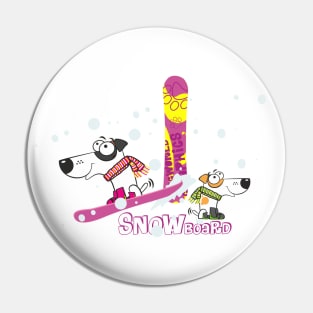 SNOWboard Pin