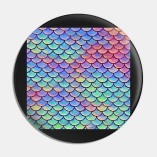 Iridescent Mermaid Scales Pin