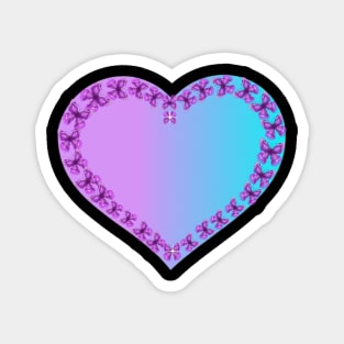 For The Love Of Purple Butterflies Magnet