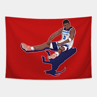 Anthony edwards - celebration vs Nuggets Tapestry