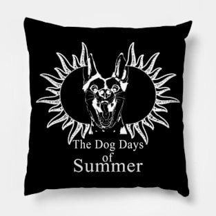 Dog days of summer Pillow