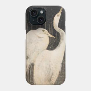 Twee zilverreigers , 1878–1905 Phone Case