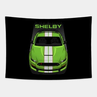 Ford Mustang Shelby GT350R 2015 - 2020 - Grabber Lime - White Stripes Tapestry