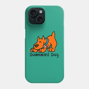 Downward Dog Yoga Funny Cartoon Phone Case