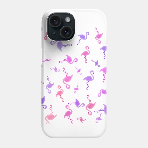 flamingo art pattern Phone Case by Your Design