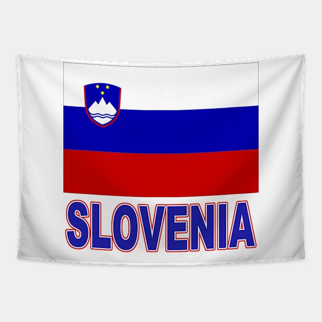 The Pride of Slovenia - Slovenian Flag Design Tapestry by Naves