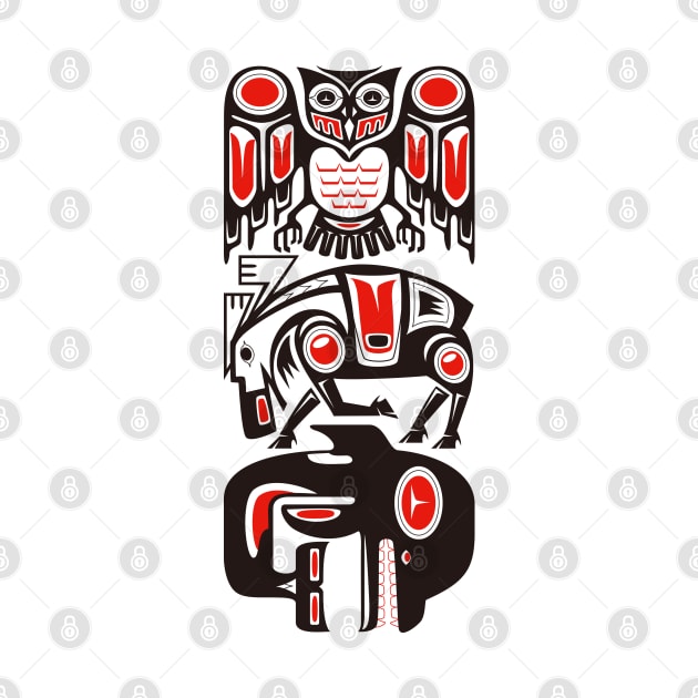 Haida tribal three animals by TurkeysDesign