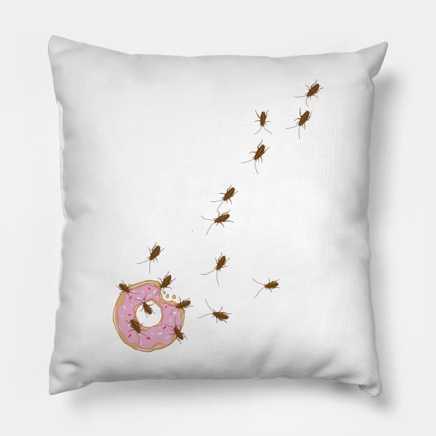 donut raid Pillow by ruben