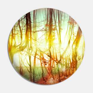 Endless Forest autumn forest red leaves optical illusion golden time Pin