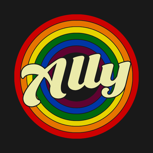 LGBT Pride Straight Ally Rainbow by alexanderahmeddm