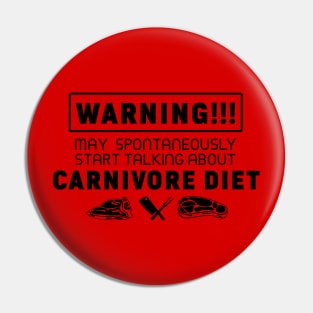 Carnivore diet t shirt design Pin