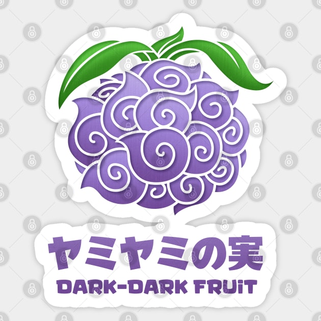 Yami Yami no Mi - Marshall D. Teach Devil Fruit Poster for Sale