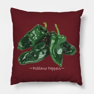 Poblano Peppers Pillow