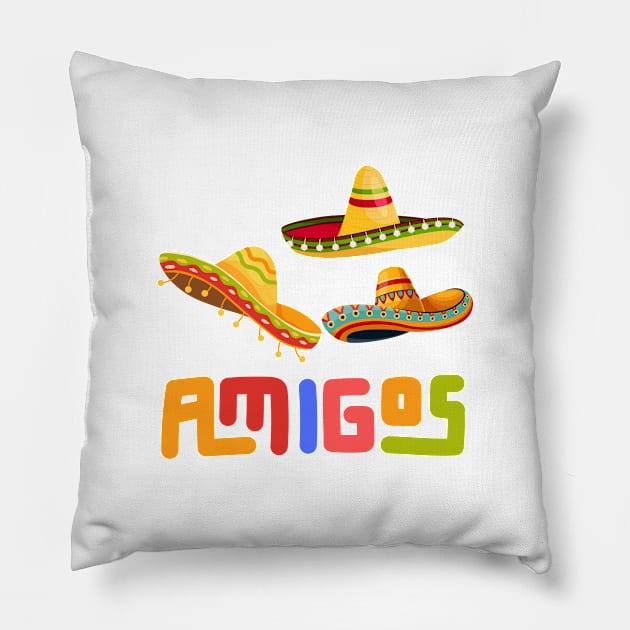 Three amigos Pillow by smkworld