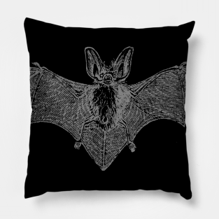 Bat Pillow - Vintage Bat by plasticvampire