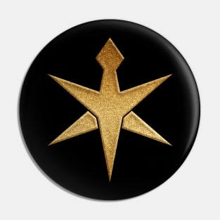 Chiba Prefecture Symbol in Gold Faux Pin