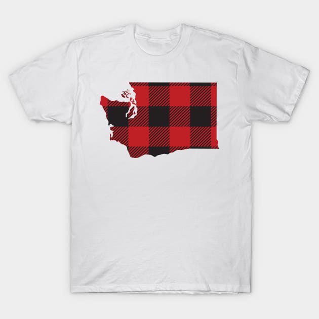 DoctorWatsonDesigns Washington State Flannel Plaid Design Women's T-Shirt