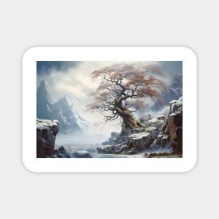 Ancient Tree Mystic Serene Landscape Magnet