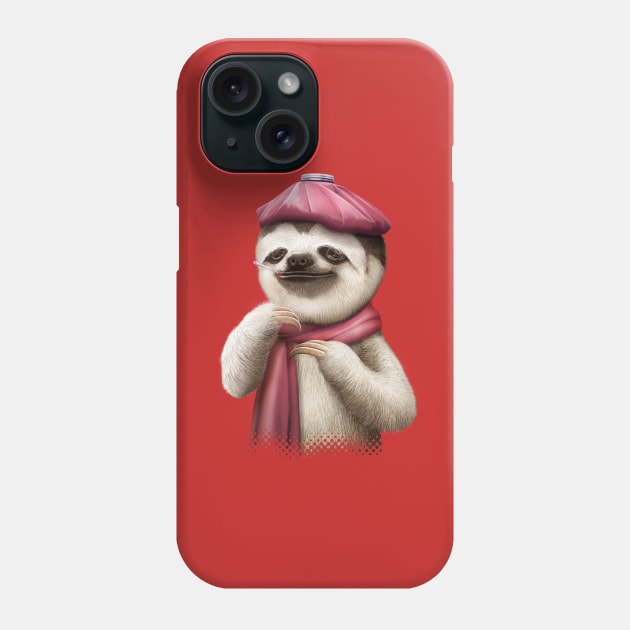 sloth in fever Phone Case by ADAMLAWLESS