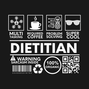 Dietitian  Black T-Shirt