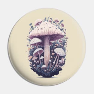 Magic white mushrooms Pin