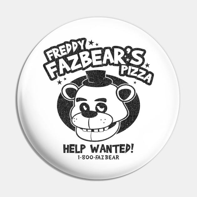 Vintage Freddy Fazbear's Pizza Pin by ayufandrana