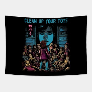 Clean up your toys Tapestry