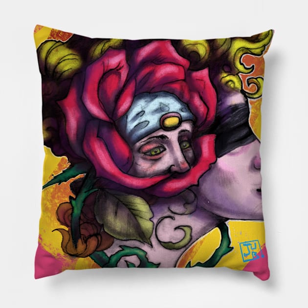 lady luck and the fortune teller Pillow by Jub 