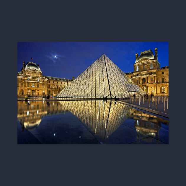 The Glass Pyramid of the Louvre by Cretense72