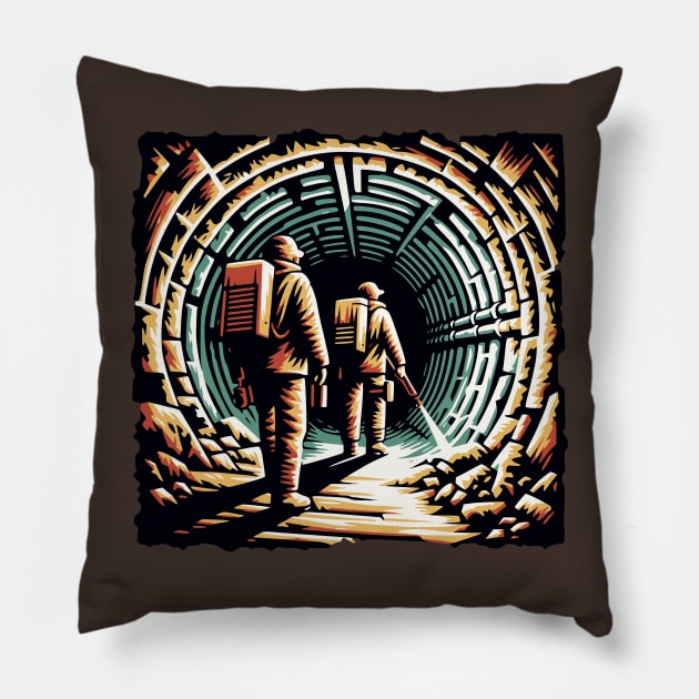 The Tunnel Pillow by JSnipe