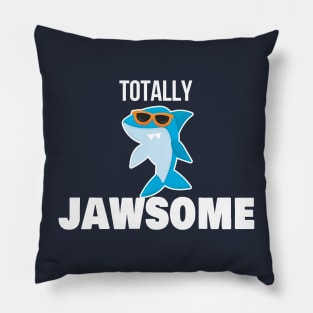 Totally Jawsome Shark with Sunglasses Pillow