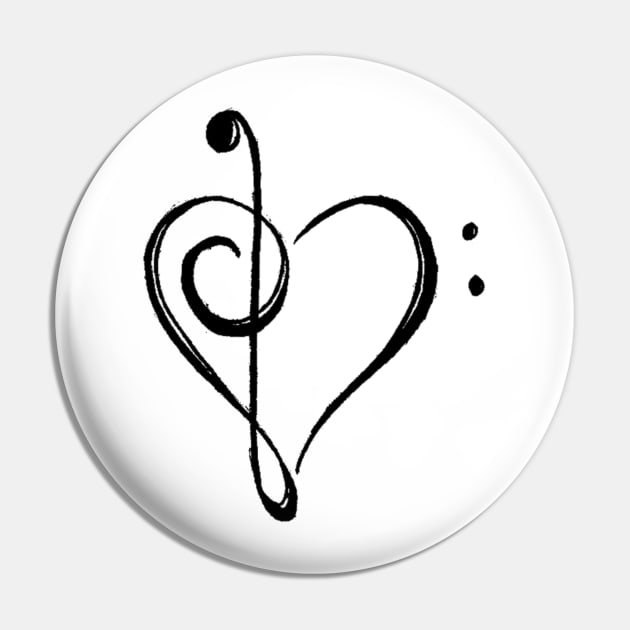 Music Love Pin by Phantastique