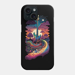 Groovy Guitar Gift Guitarist Rock Concert Festival Guitar Phone Case