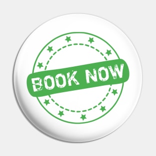 Book Now Stamp Icon Pin