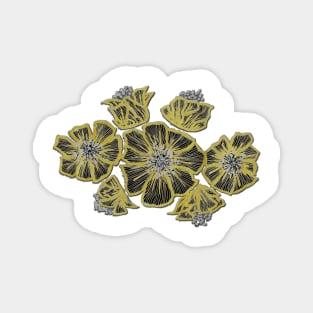 GOLDEN FLOWER Effect Magnet