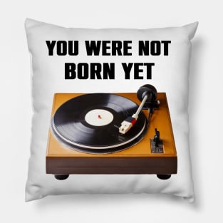 Retro Turntable Old School Funny Vintage Gift Pillow